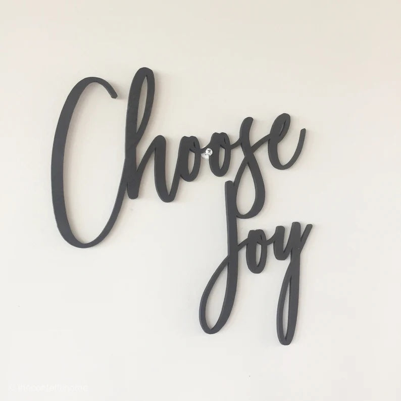 Choose Joy Sign