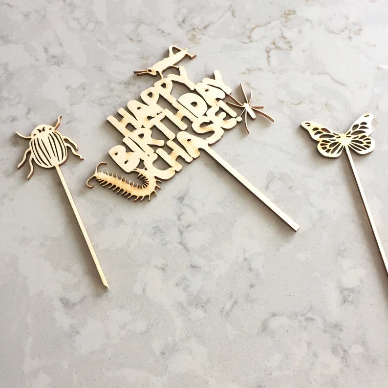 Custom Insect Cake Topper