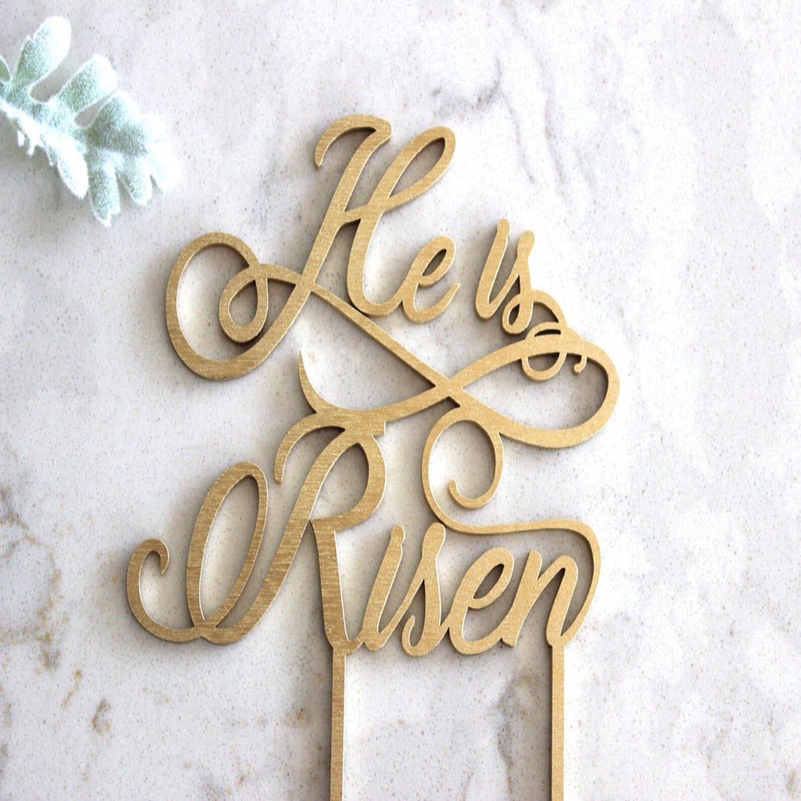 He is Risen Cake Topper