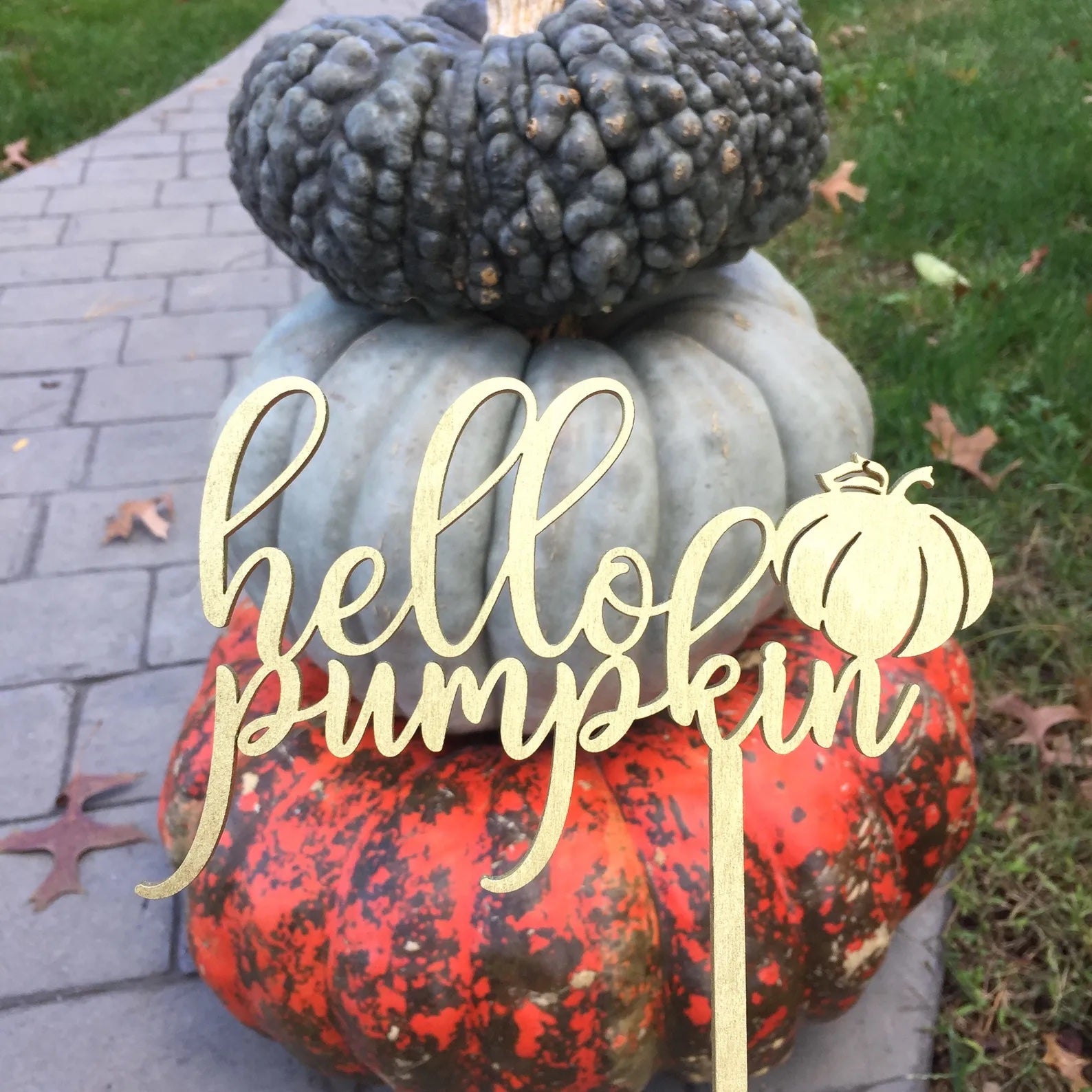 Hello Pumpkin Cake Topper