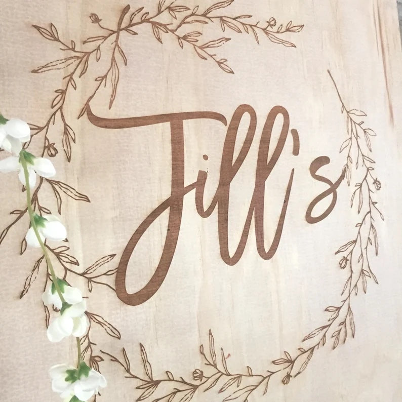 The Jill - Modern Custom Baby Shower Welcome Sign