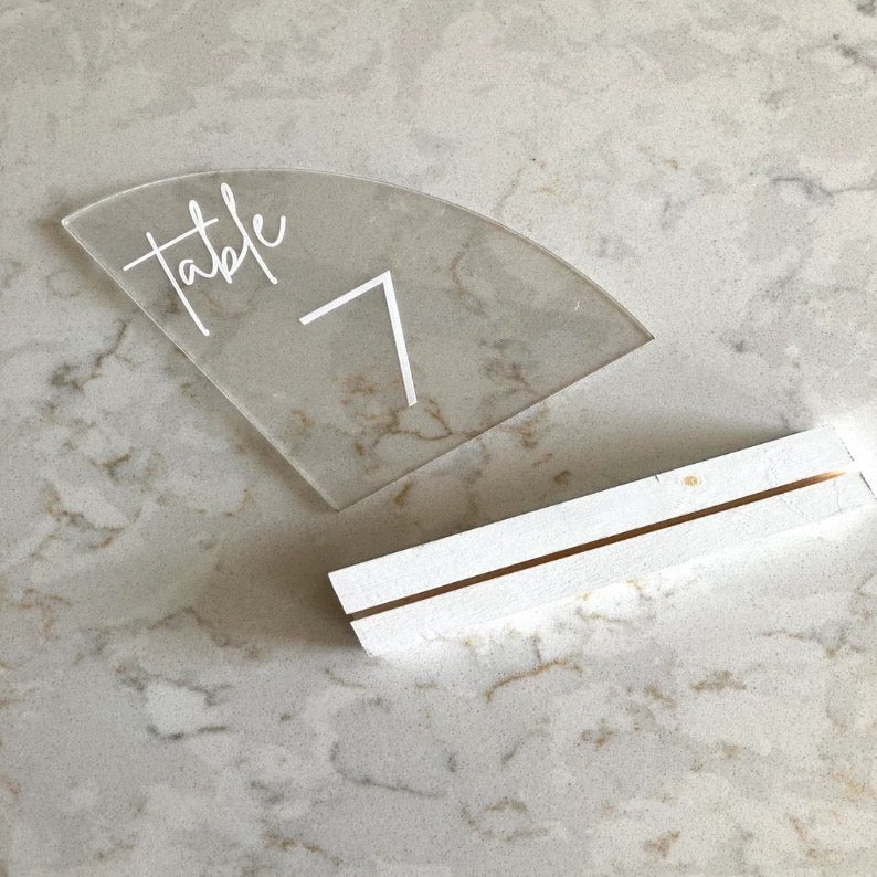 Set of Acrylic Table Numbers