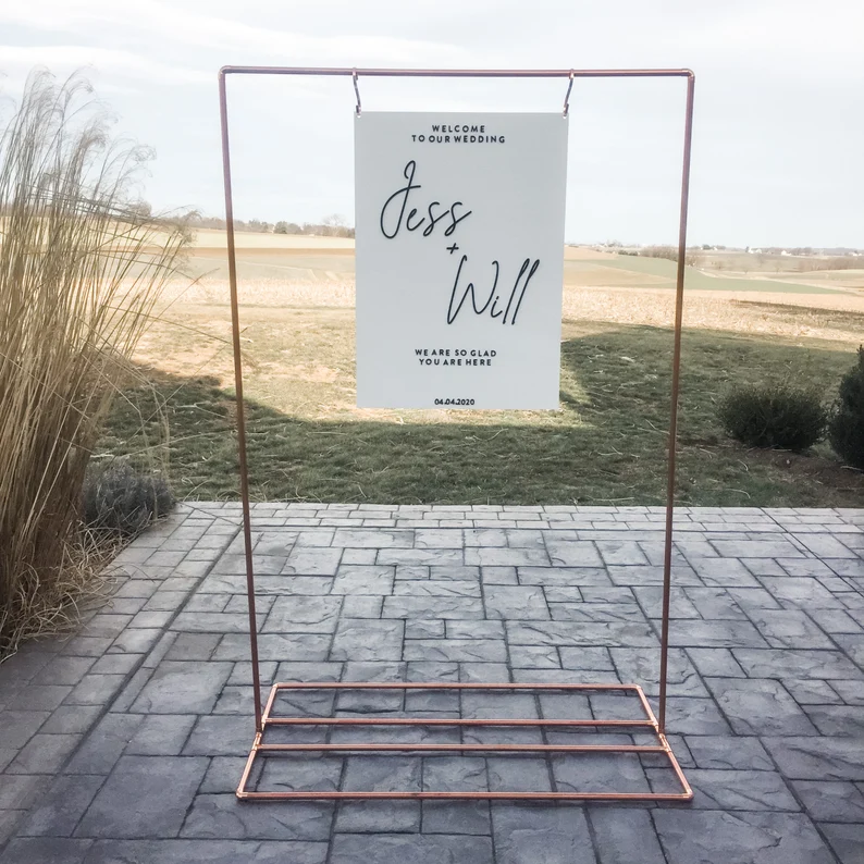 The Jess - Custom Wedding Welcome Sign