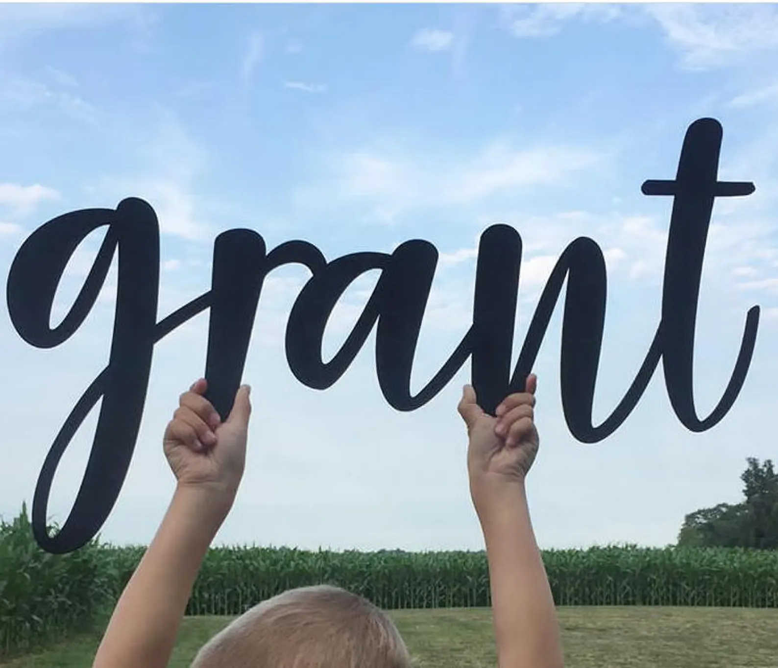 24" Large Custom Name Sign