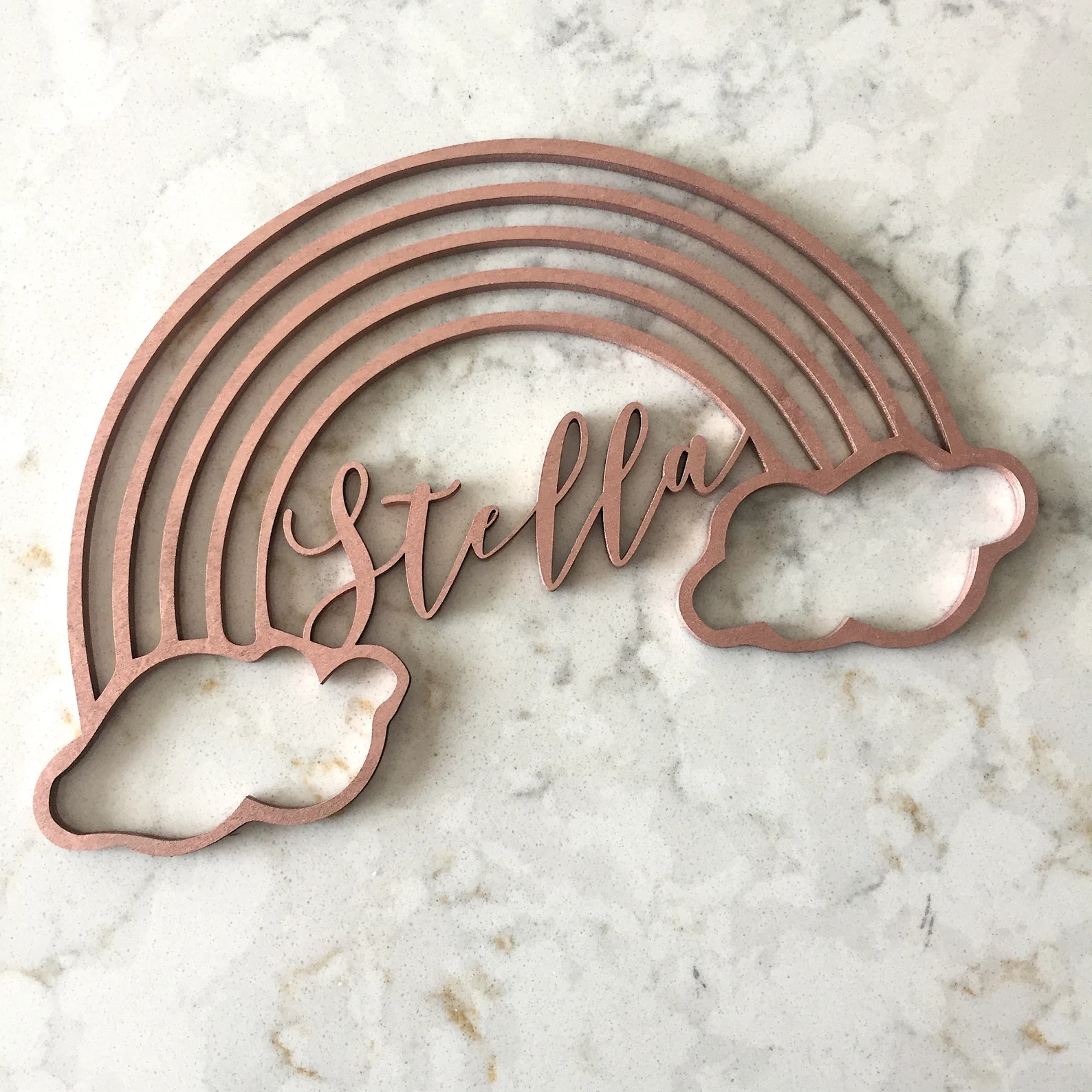 Custom Rainbow Wooden Sign