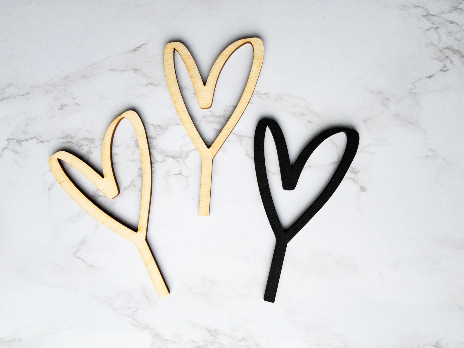 Heart Cupcake Toppers