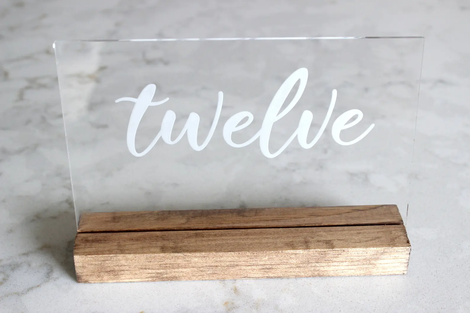 Set of Acrylic Table Numbers