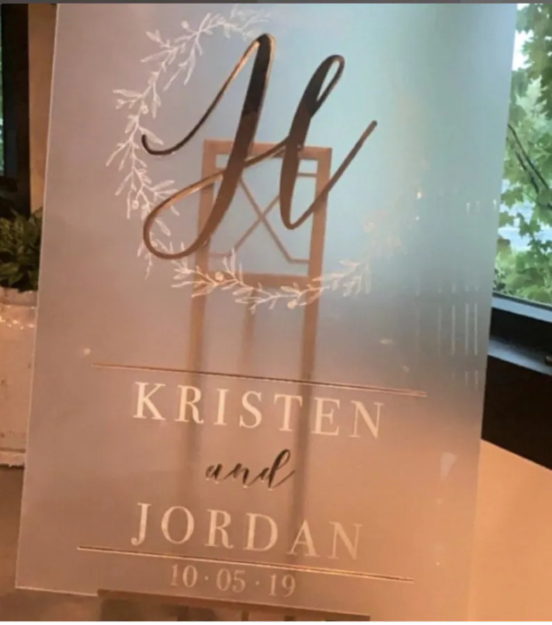 The Kristina - Custom Wedding Welcome Sign
