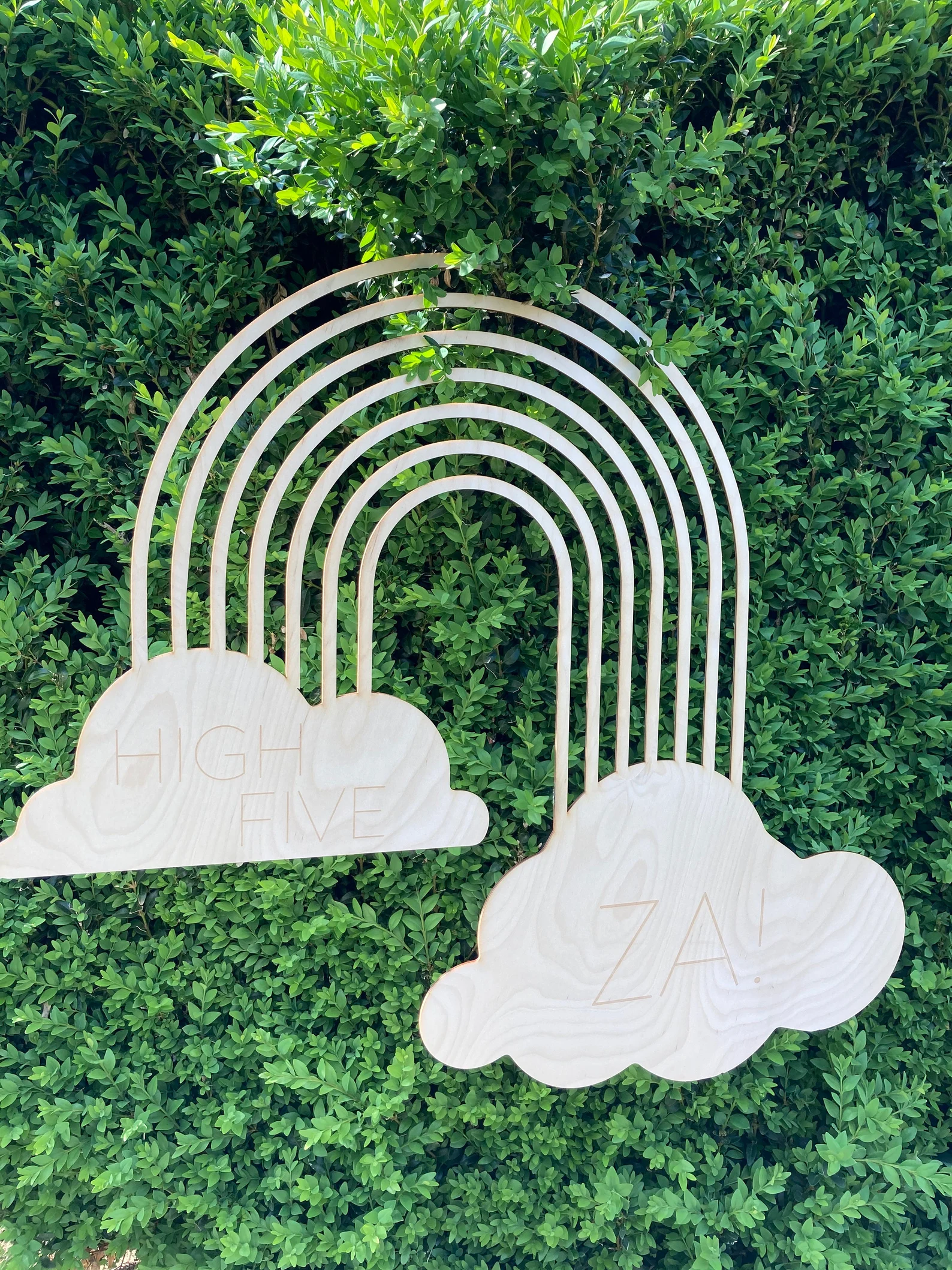 Large Custom Rainbow Name Sign
