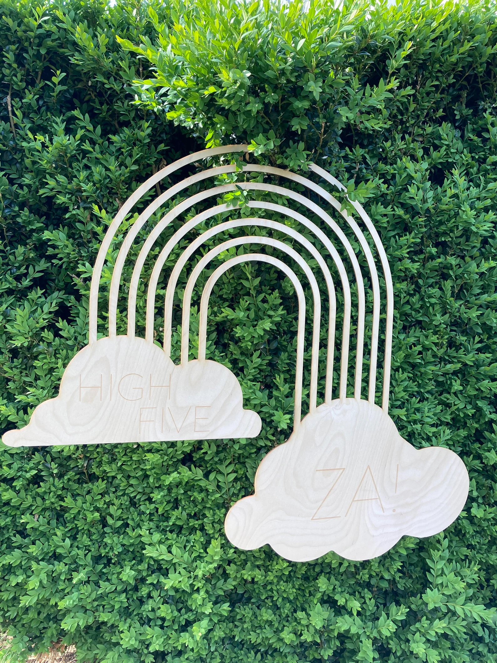 Large Custom Rainbow Name Sign