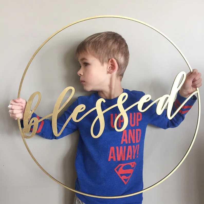 Blessed Sign with Wreath