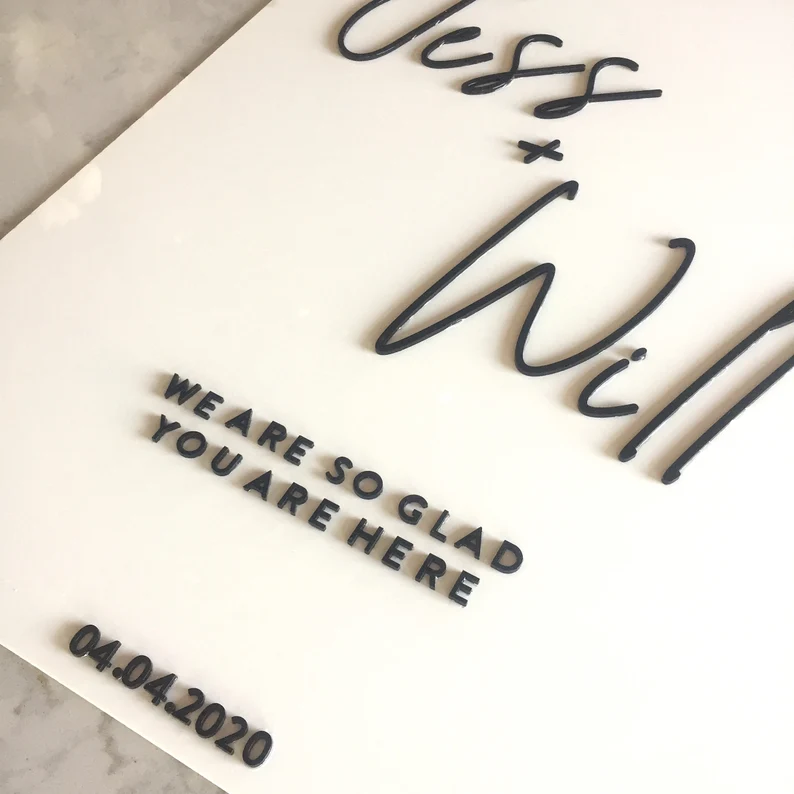 The Jess - Custom Wedding Welcome Sign