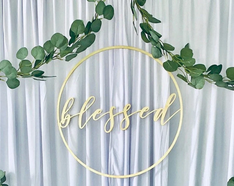 Blessed Sign with Wreath