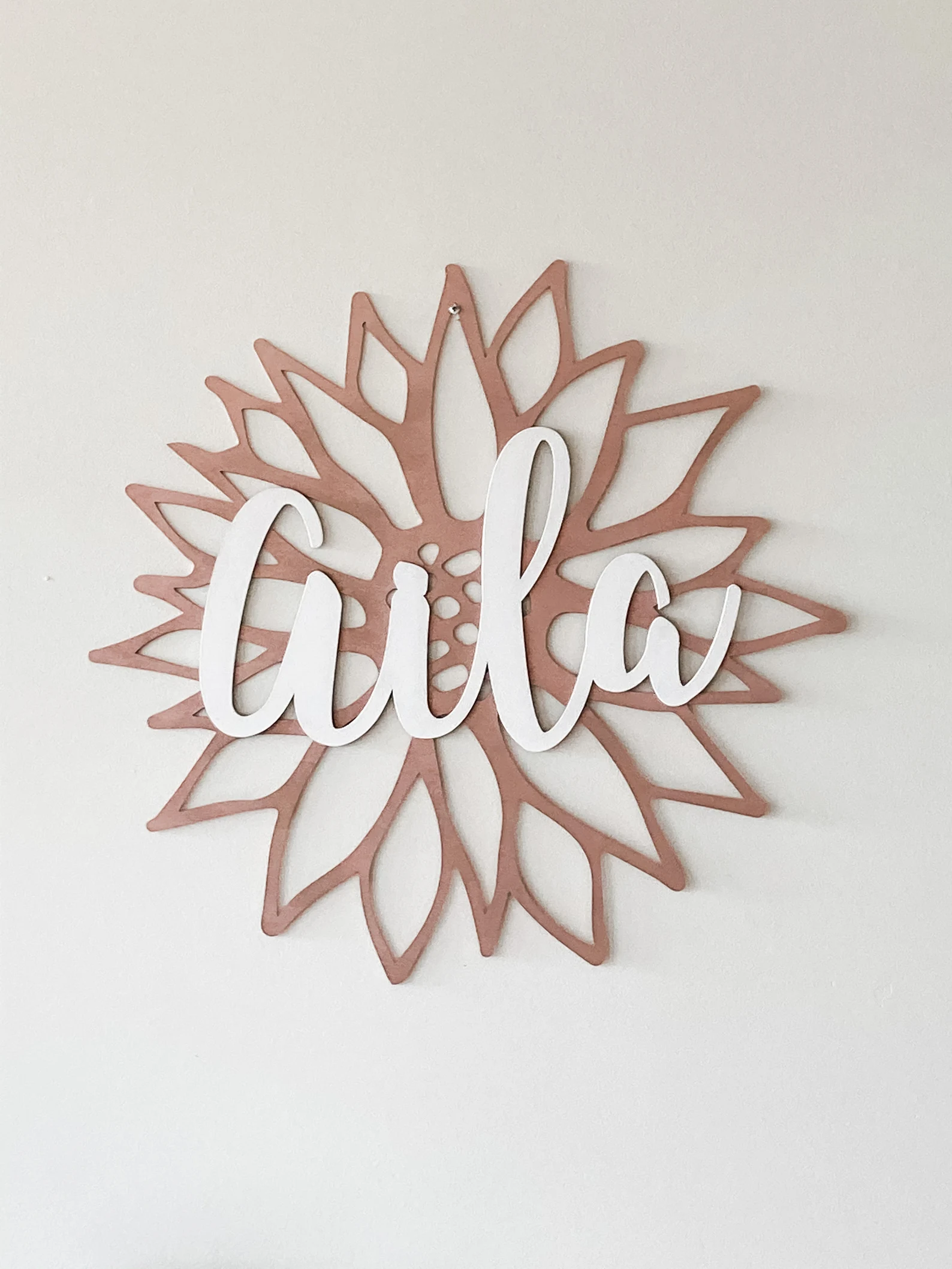 Custom Sunflower Name Sign