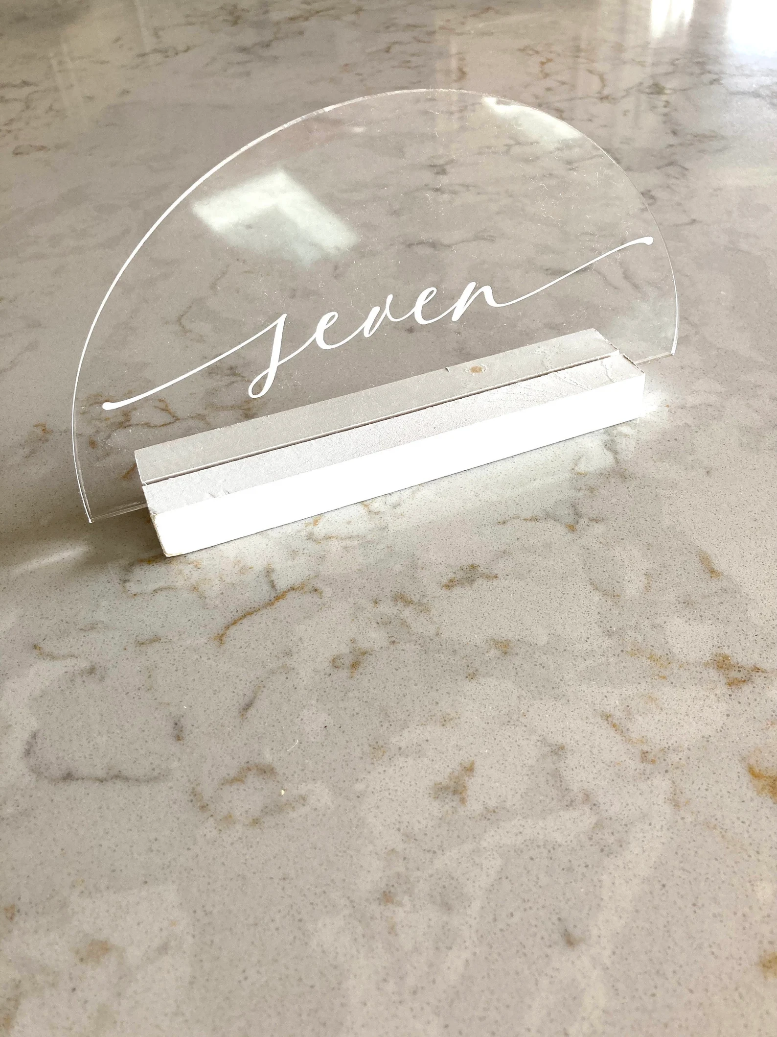 Set of Acrylic Table Numbers