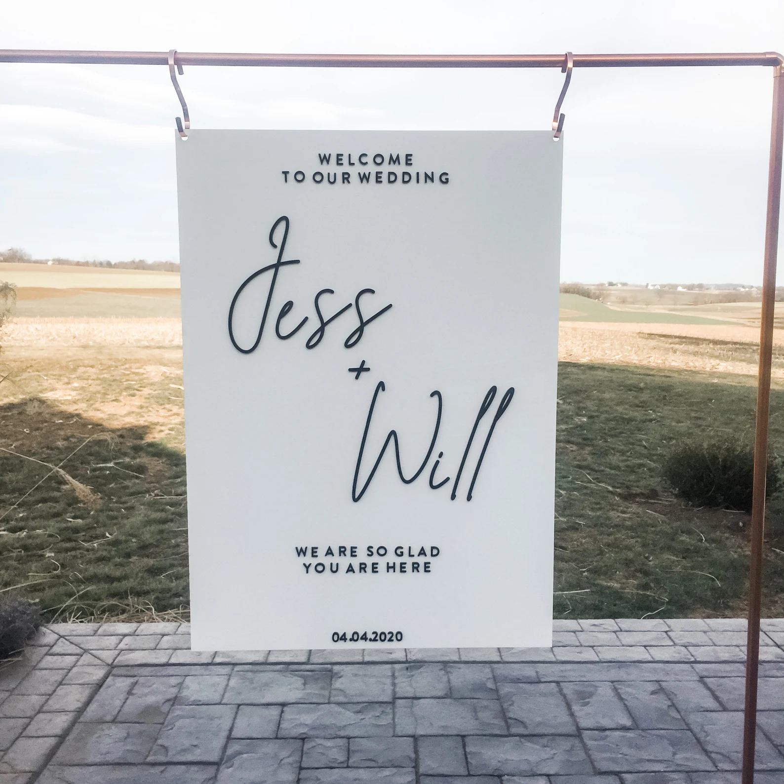 The Jess - Custom Wedding Welcome Sign