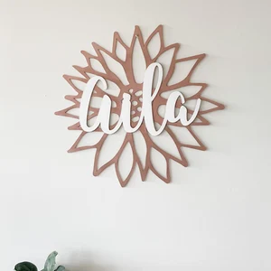 Custom Sunflower Name Sign