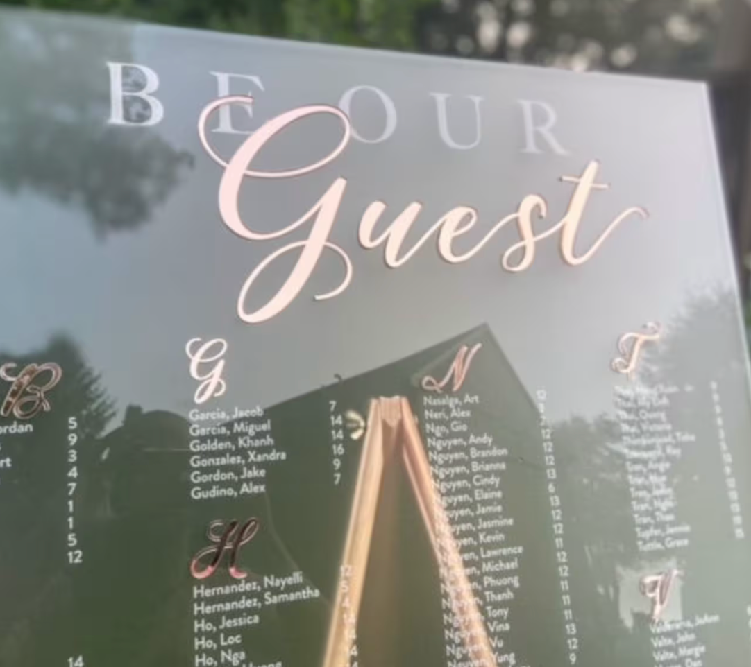 Be Our Guest Wedding Seating Chart