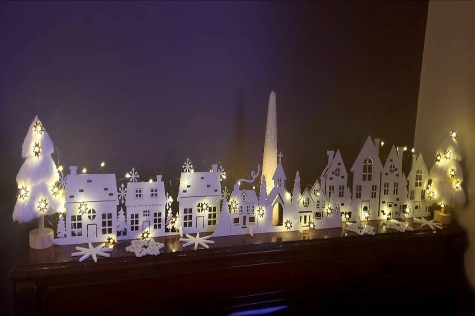 Christmas Village Scene