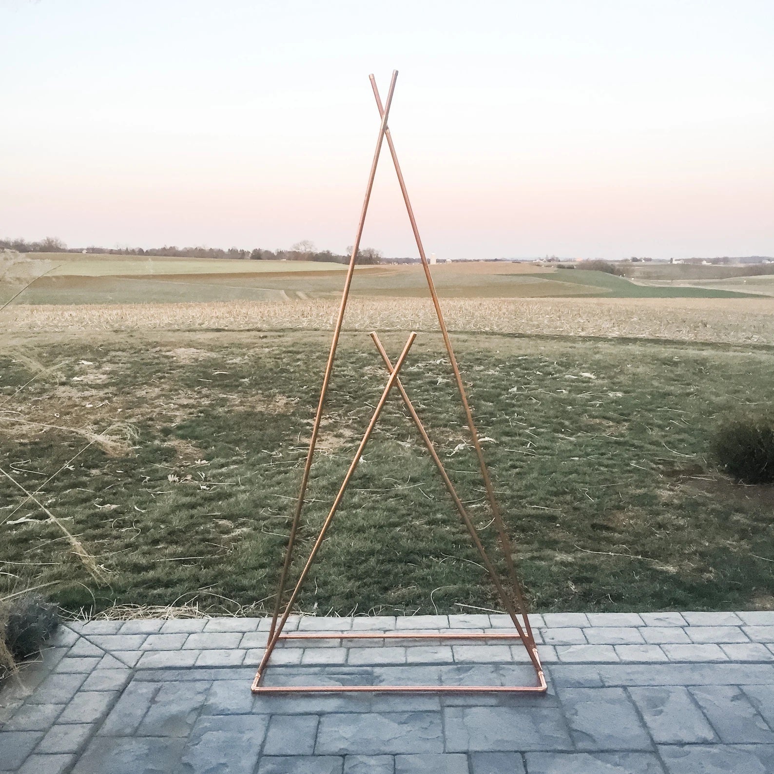 Copper Teepee Stand