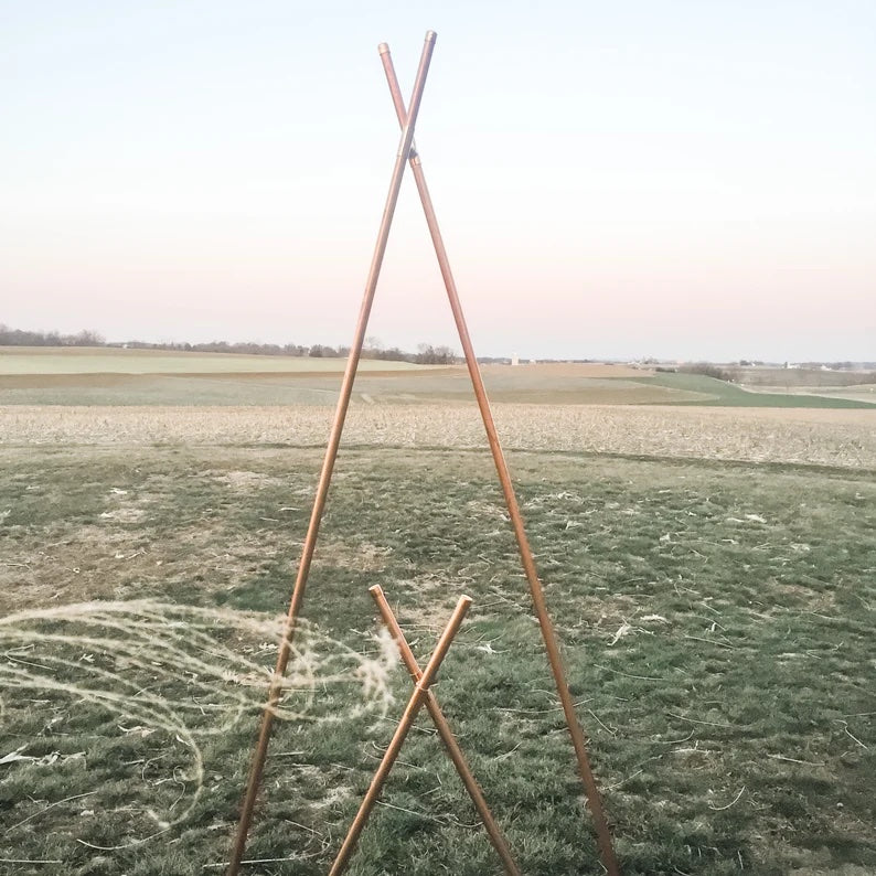 Copper Teepee Stand