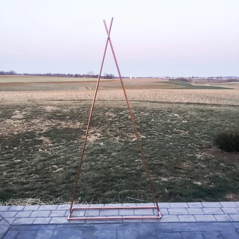 Copper Teepee Stand