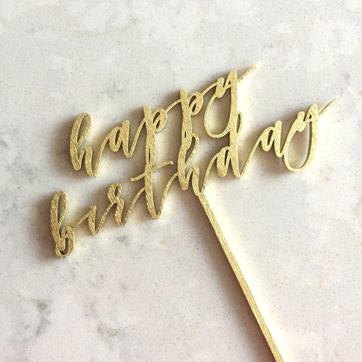 Wooden Calligraphy Cake Topper — Post-Studio Projects