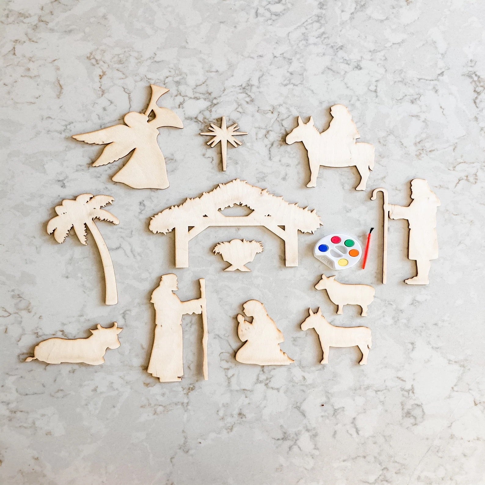 Nativity Paintable Set