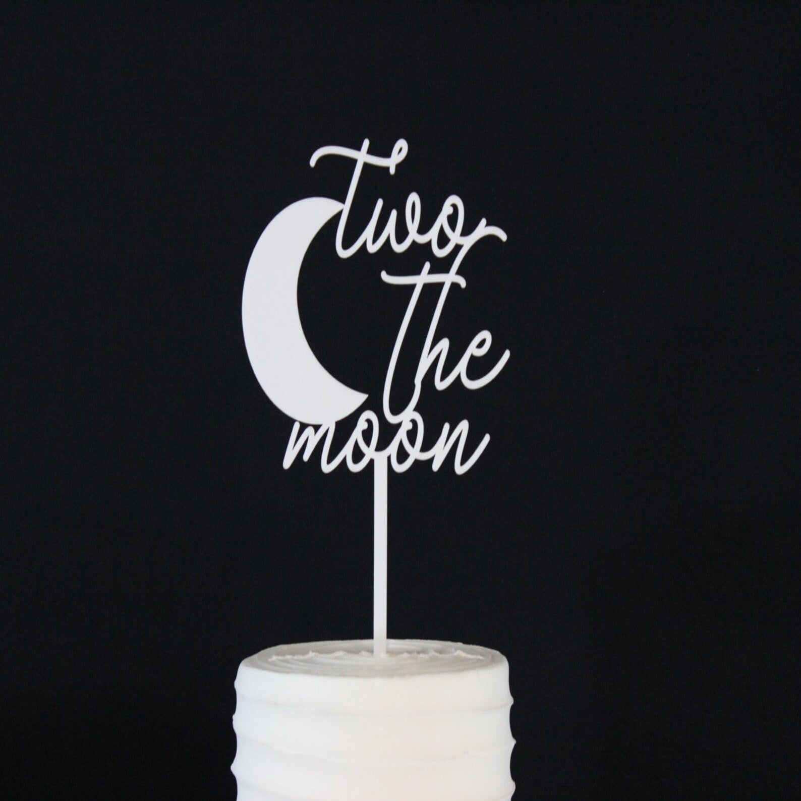 Two the Moon Cake Topper