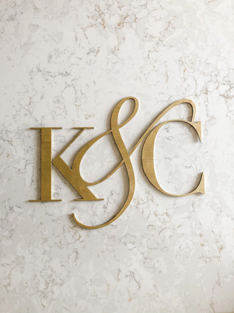 Custom Initials Sign