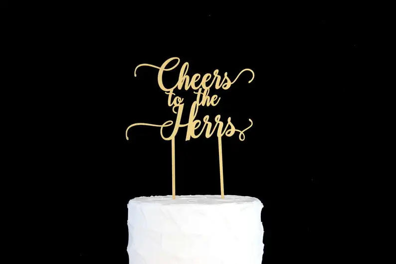 Cheers to the Cake Topper