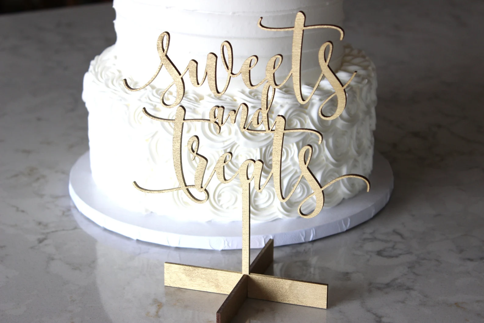 Laser Cut Sweets and Treats Sign