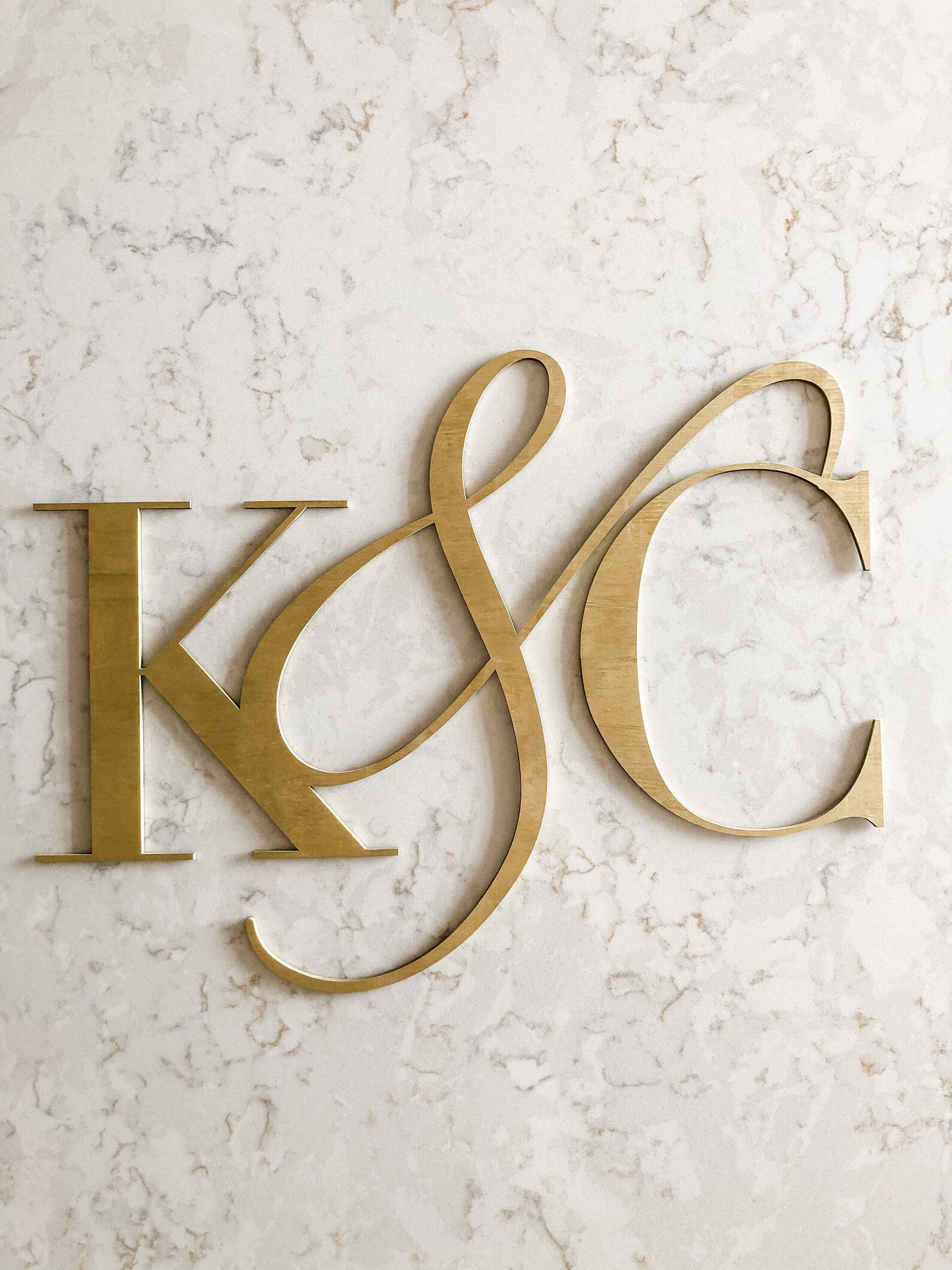 Custom Initials Sign