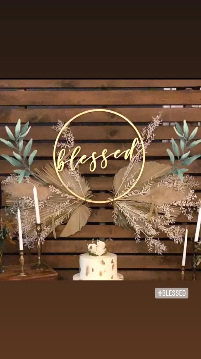 Blessed Sign with Wreath