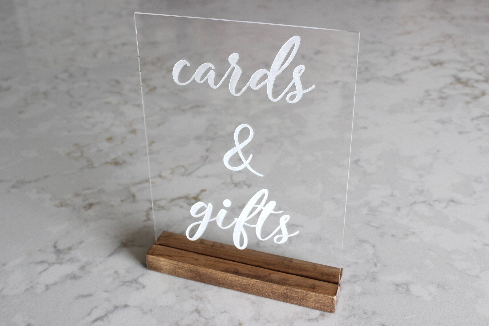 Acrylic Gifts and Cards Sign