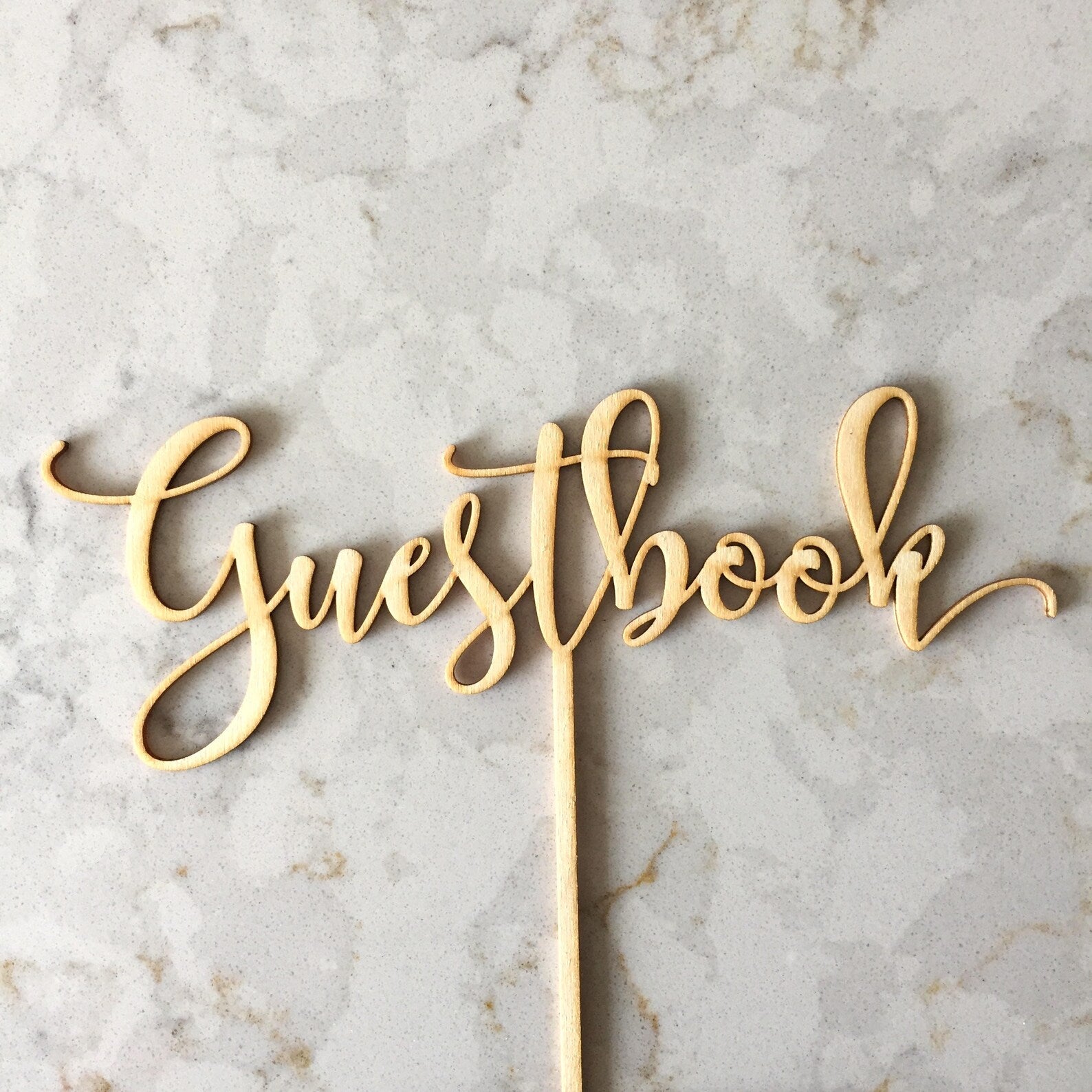 Laser Cut Guestbook Sign