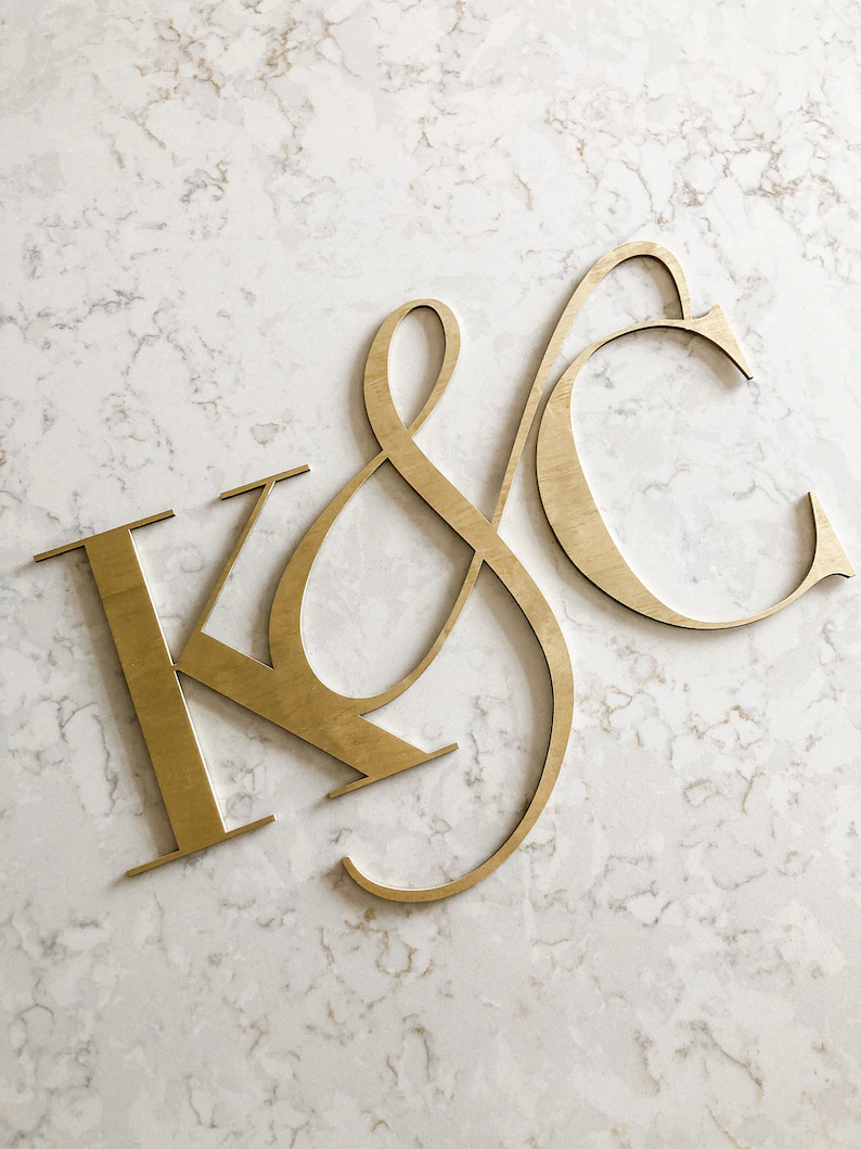 Custom Initials Sign