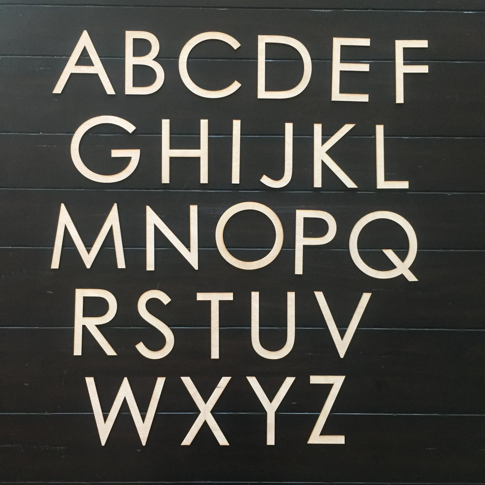Wooden Alphabet Letters