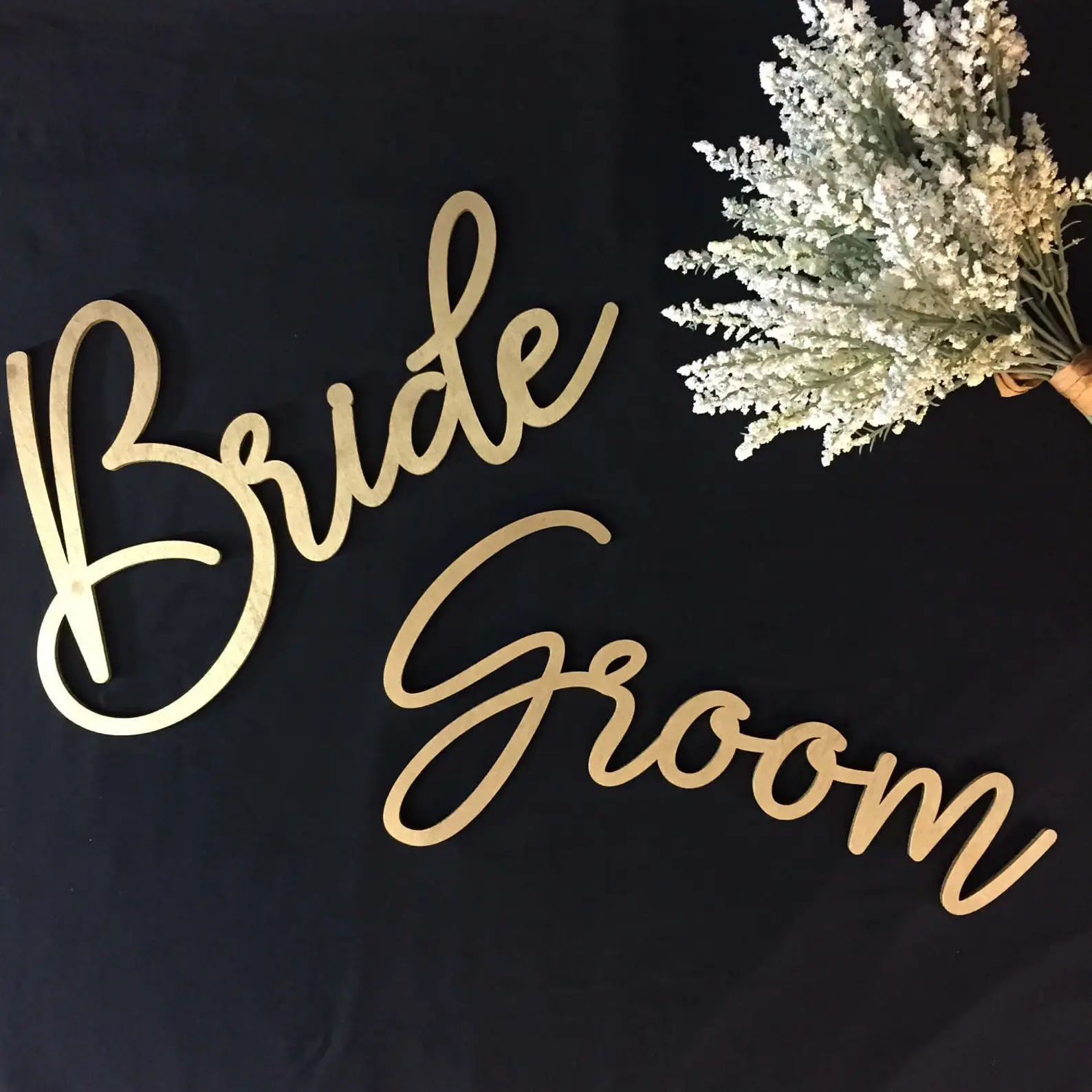 Bride Groom Signs