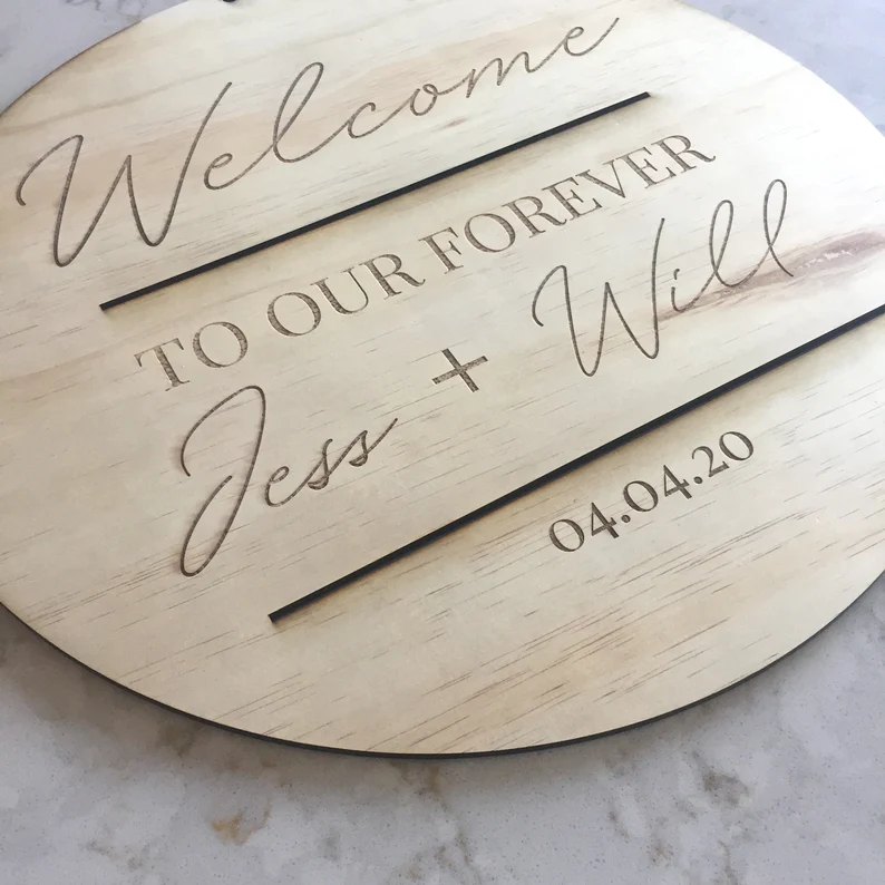 Natural Custom Wedding Welcome