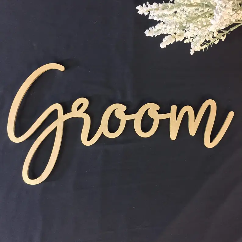 Bride Groom Signs