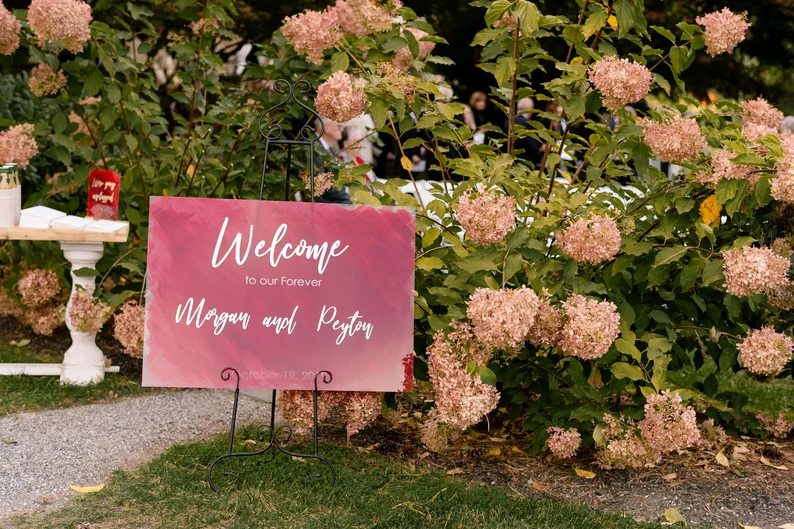 Custom Wedding Welcome Sign