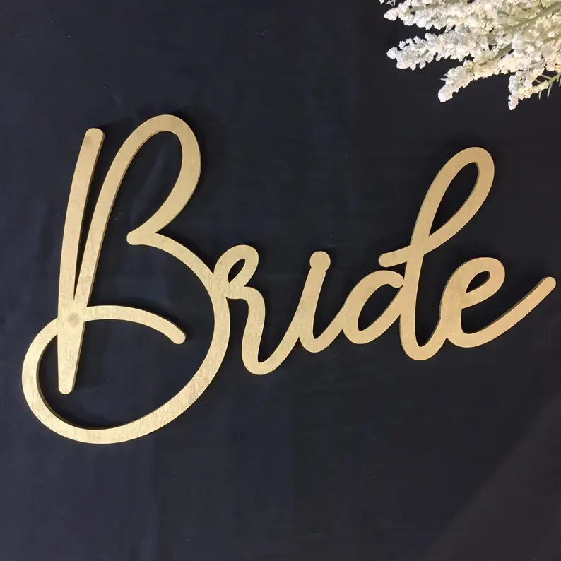 Bride Groom Signs