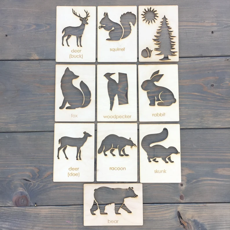 Woodland Animal Stencil Set– The Confetti Home
